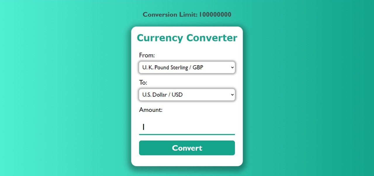 currency converter - javascript